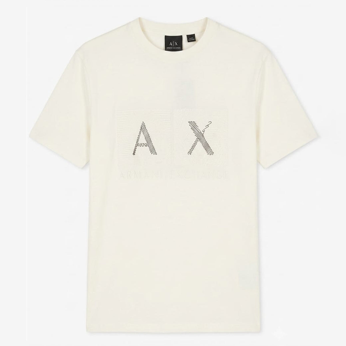 Armani Exchange logo-print short-sleeve T-shirt Creem White