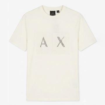 Armani Exchange logo-print short-sleeve T-shirt Creem White