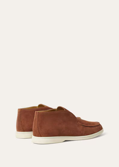 Loro Piana Open Walk Ankle Boot Choco Brown 1:1