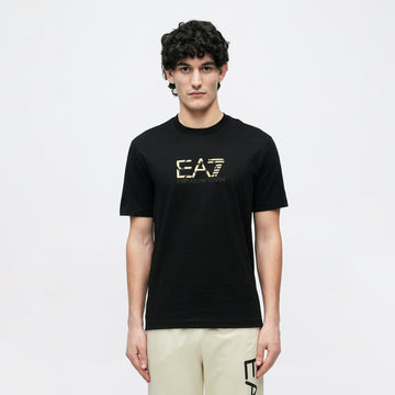 EA7 TRAIN PREMIUM LABEL SPECIAL LOGO UNISEX Print Tee Black