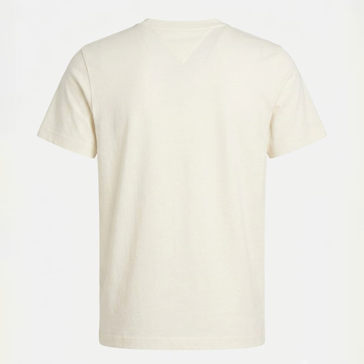 Tommy Hilfiger Round neck flannel shirt with embroidered logo Creem White