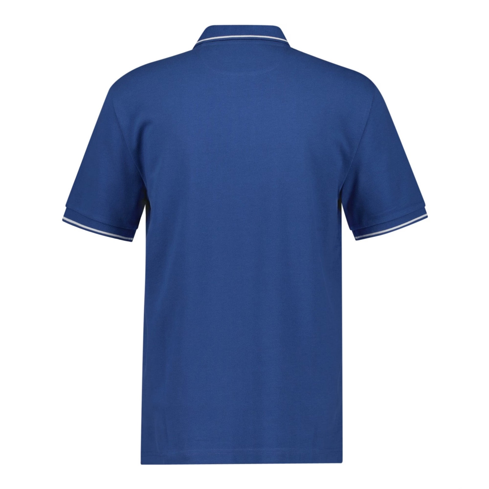 GANT Tipped Pique Blue Slim Fit Polo Shirt