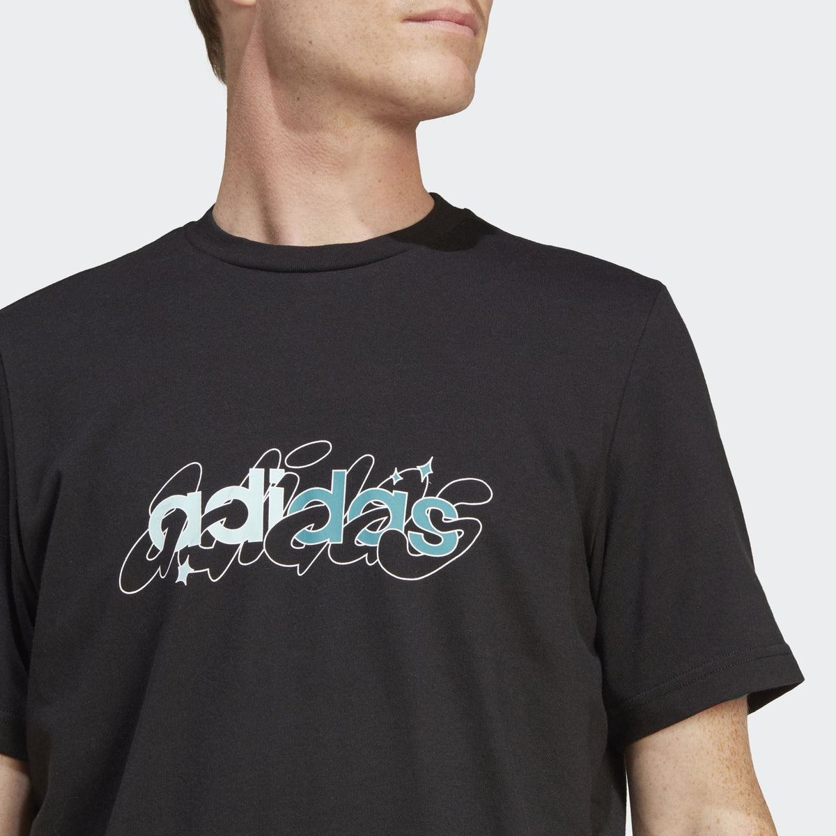 Adidas Illustrated Linear Graphic M T-shirt Black