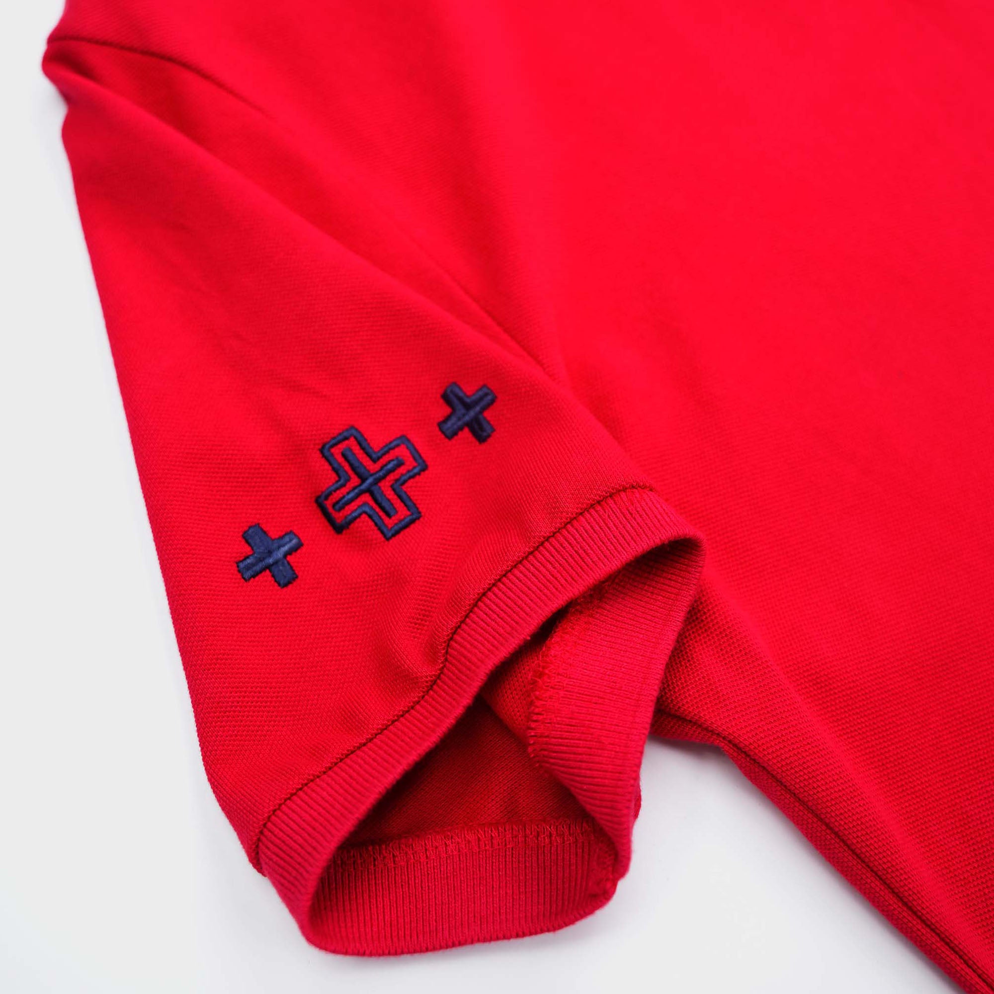 Ralph Lauren-Naiomi Classes Mesh Polo Red/Black Logo