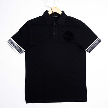 Balmain Embroidered Signature Polo Black Logo