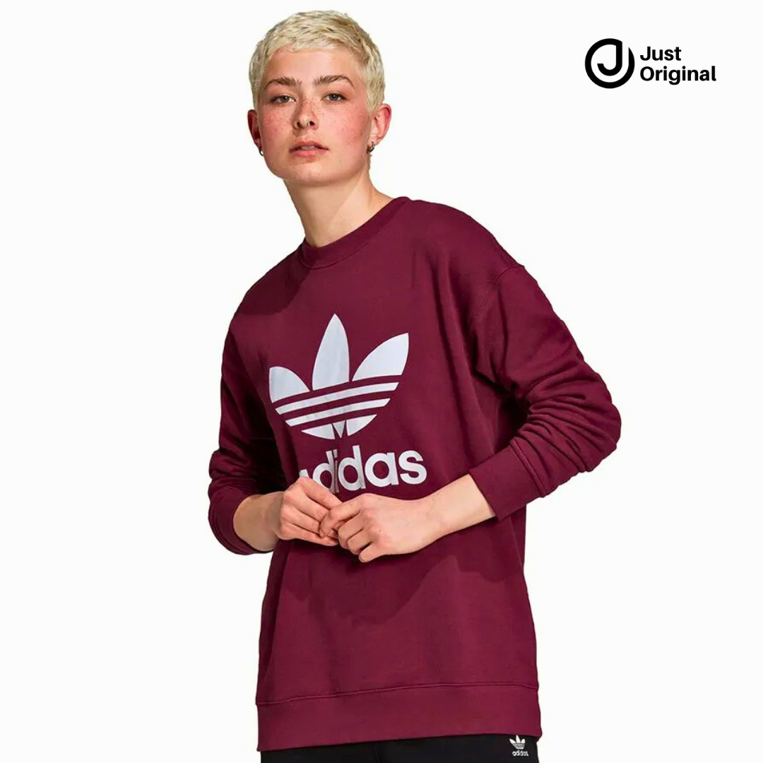 Adidas Maroon Fleece Sweatshirt
