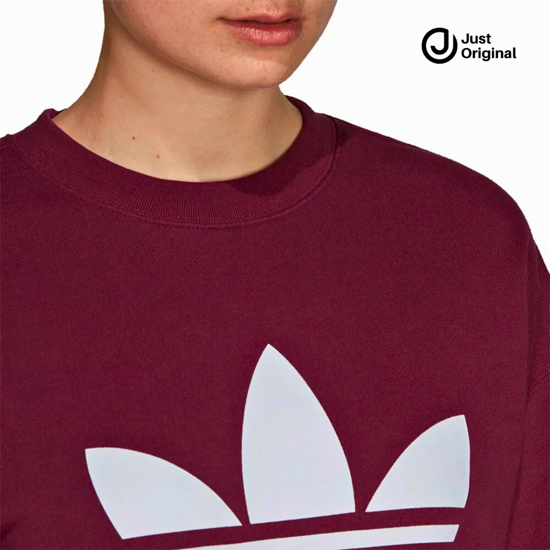 Adidas Maroon Fleece Sweatshirt