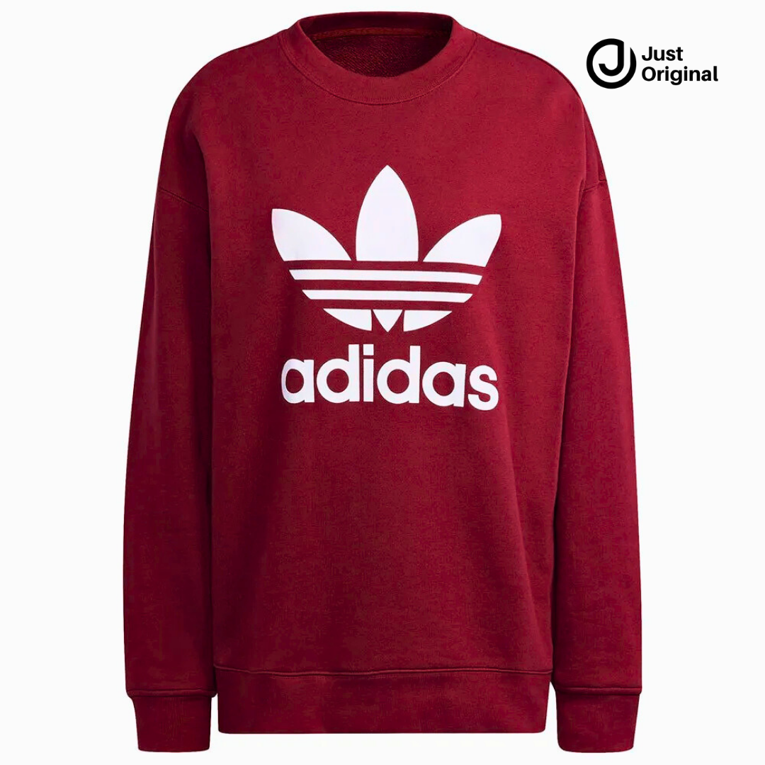 Adidas Maroon Fleece Sweatshirt