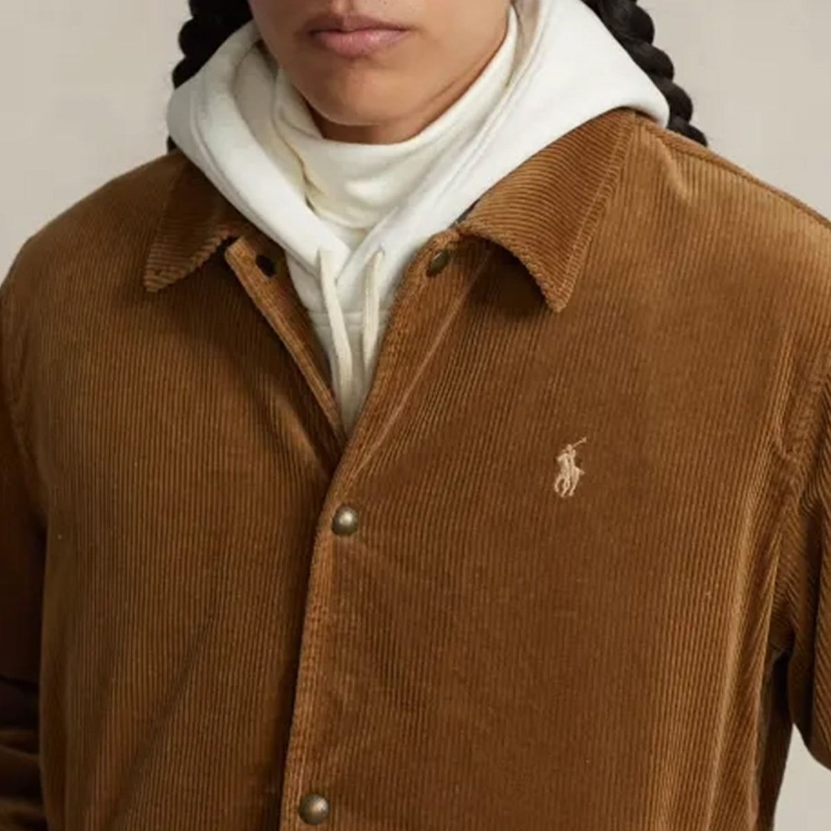 Ralph Lauren Men's Corduroy Coach's Jacket in Brown