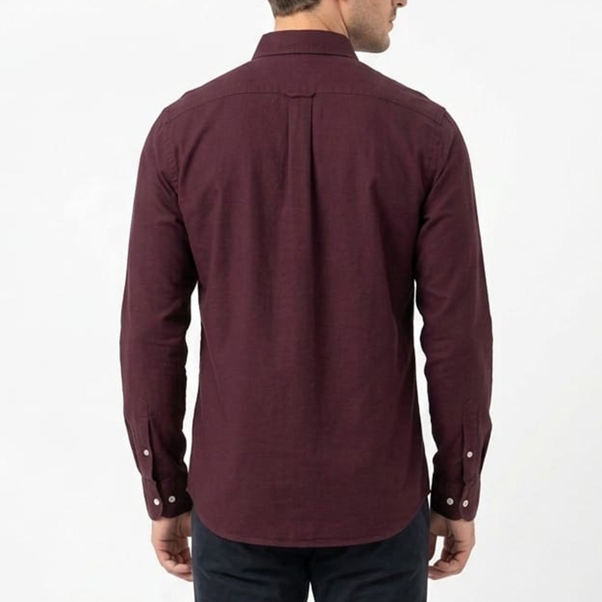 Ralph Lauren Knit Oxford Multi Logo Shirt ( Mehroon )