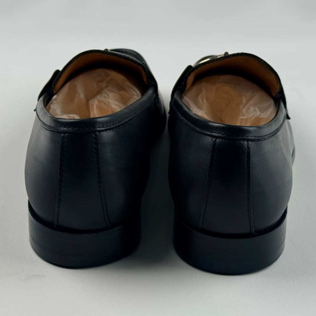 Ferragamo Rolo brushed leather loafers Black