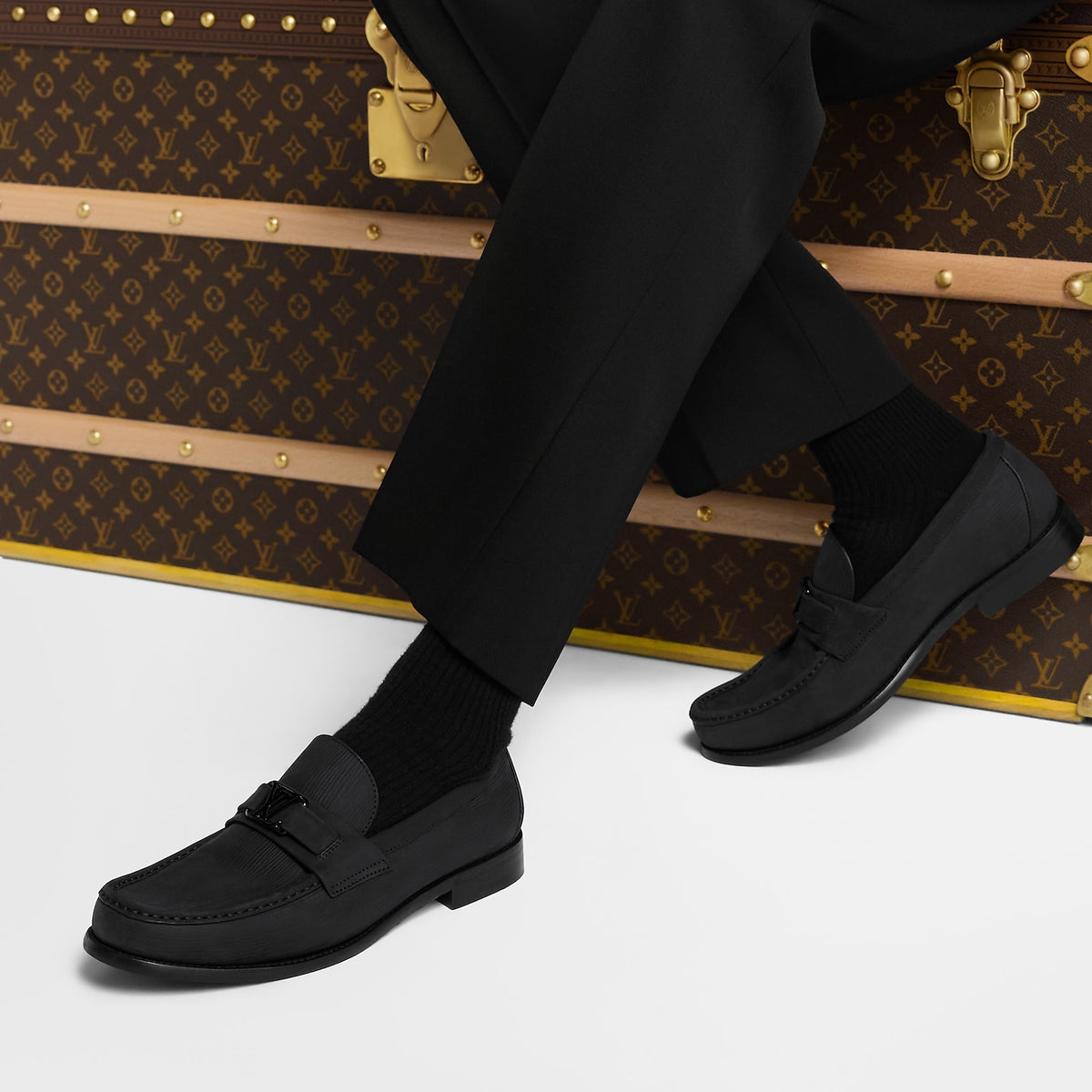 L.V Major Laofers Black Construction 1:1