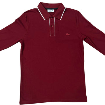 Lacoste Full Sleeve Red POLO