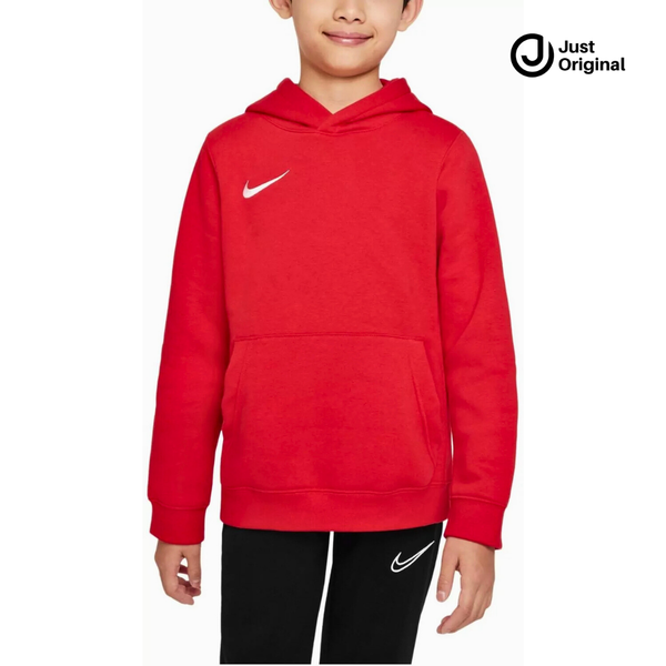 Nk Plain Red Fleece Hoodie