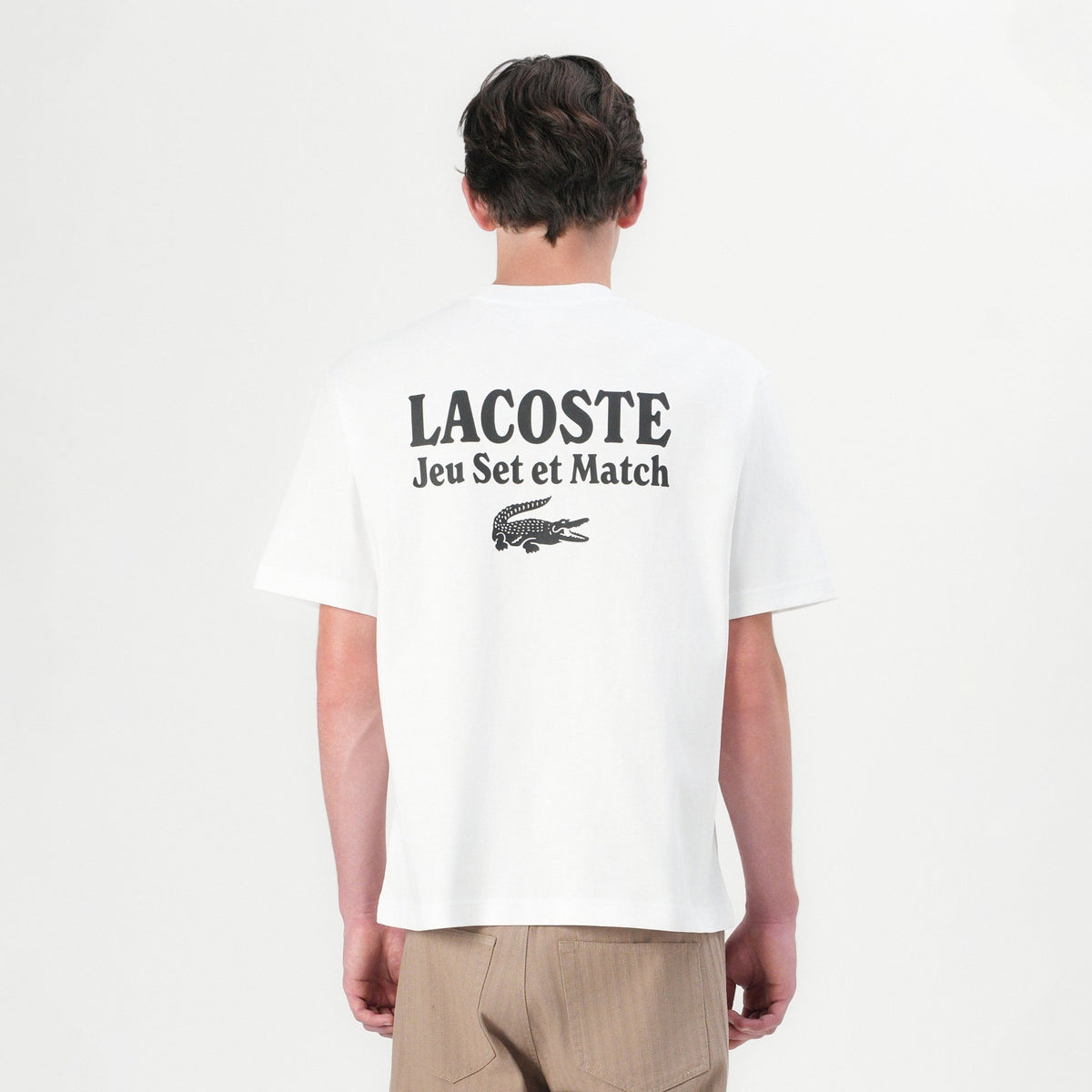 Lacoste Print T-shirt - white