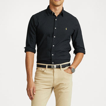 Ralph Lauren Knit Shirt LONG SLEEVE-Black