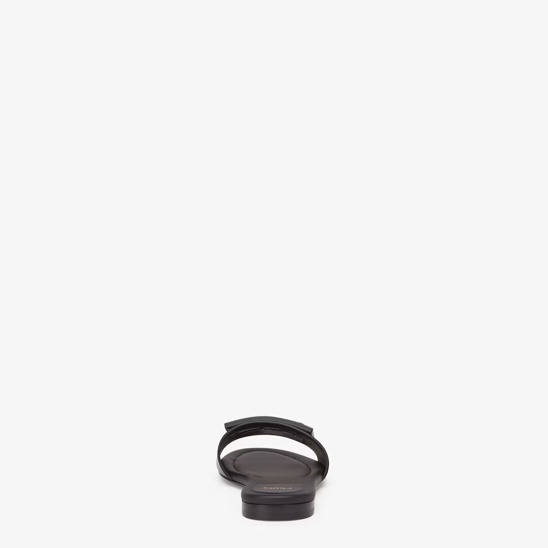 FENDI Signature Black leather slides 1:1