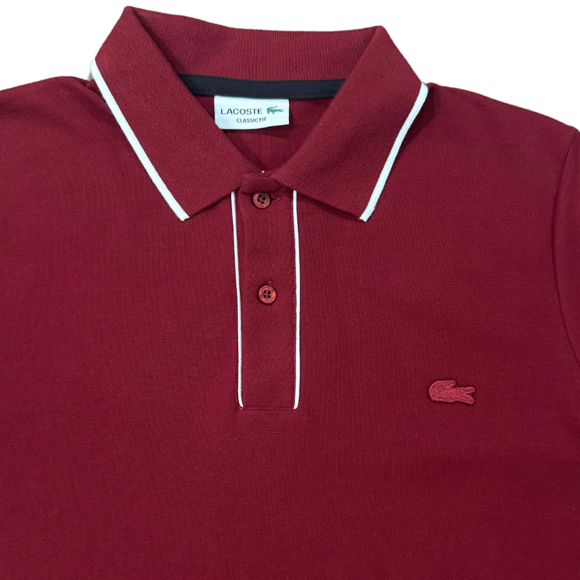 Lacoste Full Sleeve Red POLO