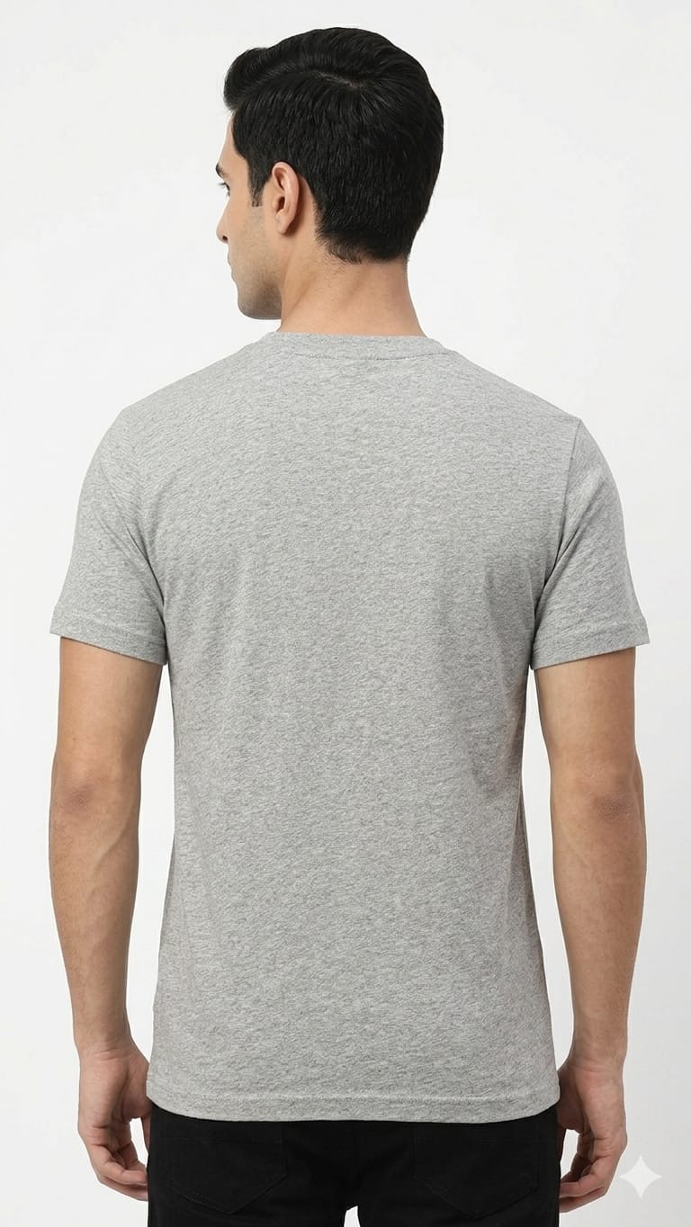 Adidas Men`s Side Logo T-Shirt Grey