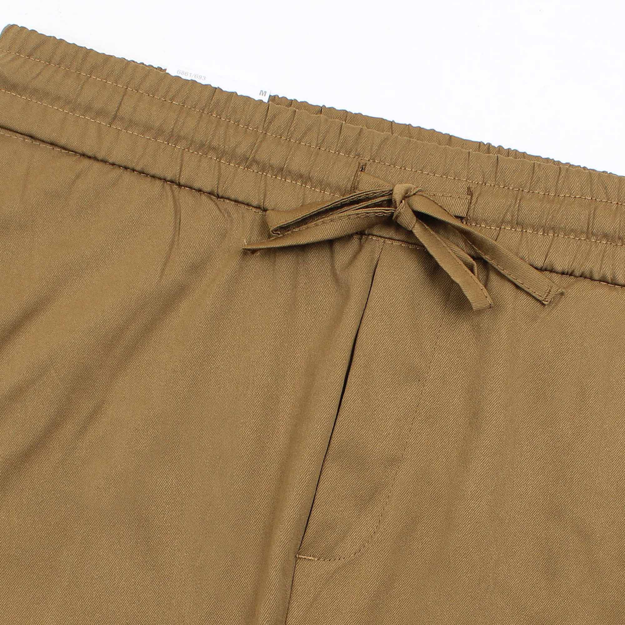 Zara MEN'S COMFORT JOGGER WAIST TROUSERS - CAMEL