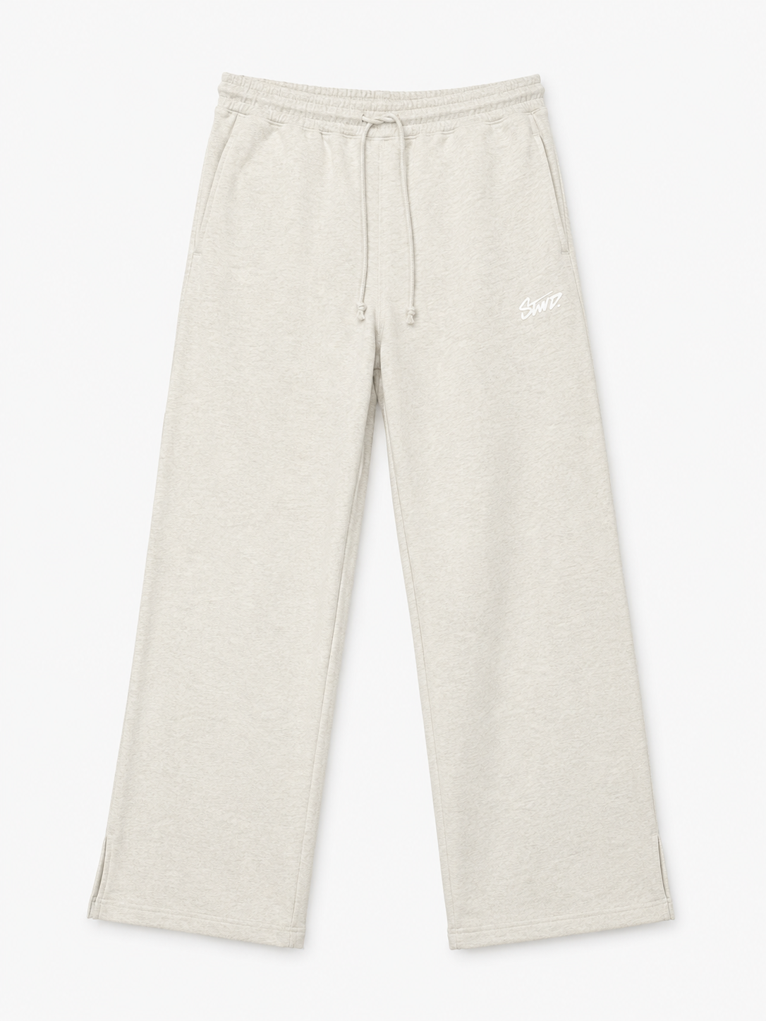 Pull&Bear STWD uncuffed joggers in Off White