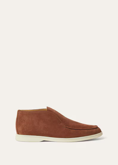 Loro Piana Open Walk Ankle Boot Choco Brown 1:1