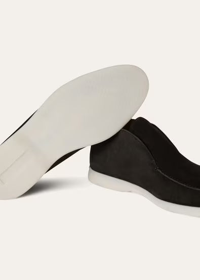 Loro Piana Open Walk Ankle Boot Black 1:1