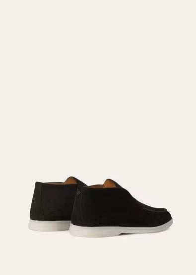 Loro Piana Open Walk Ankle Boot Black 1:1