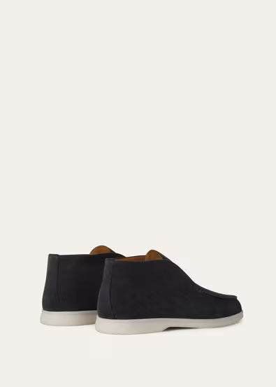Loro Piana Open Walk Ankle Boot Dark Blue 1:1