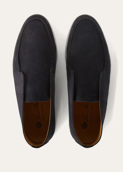 Loro Piana Open Walk Ankle Boot Dark Blue 1:1