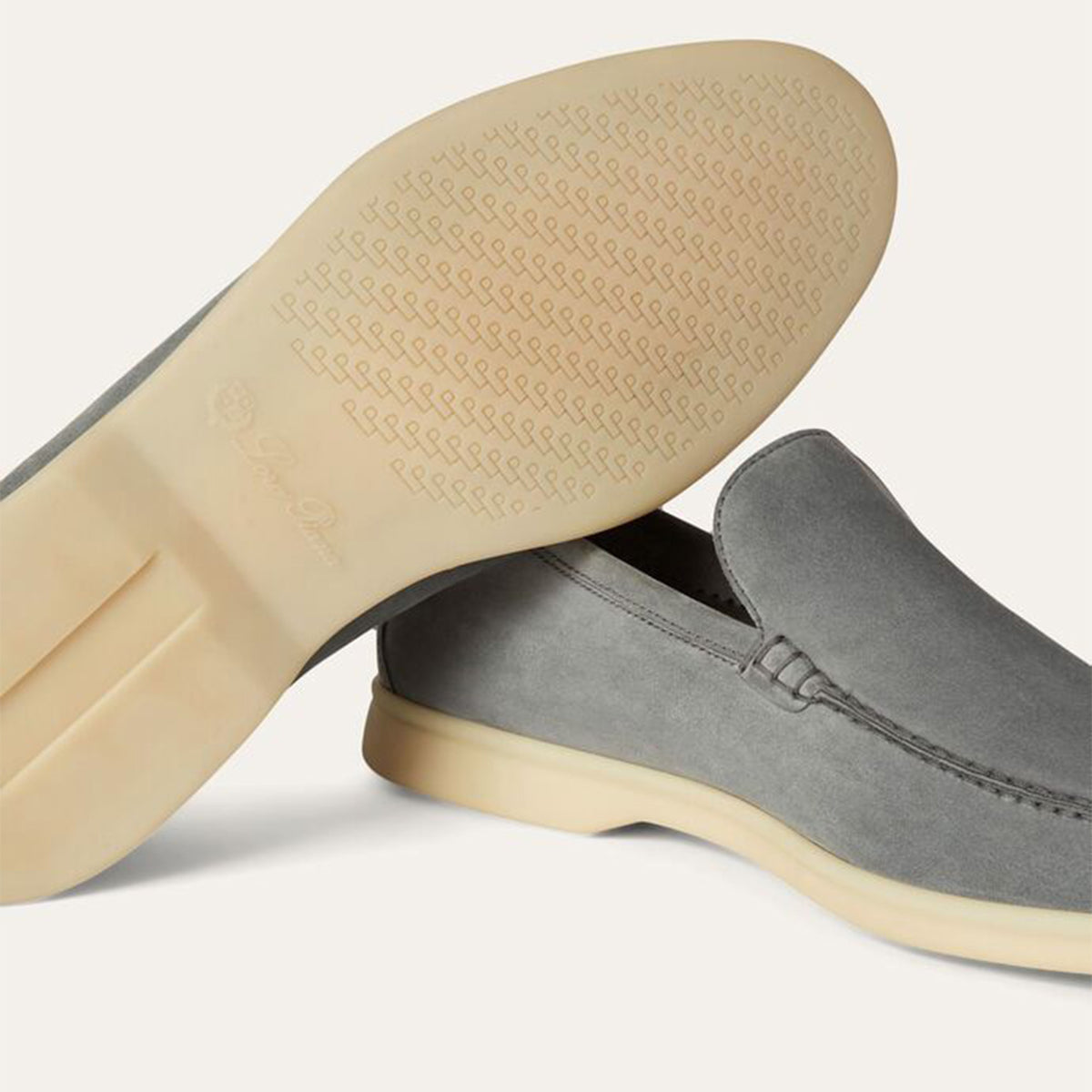 Loro Piana  Summer Walk Grey Loafer