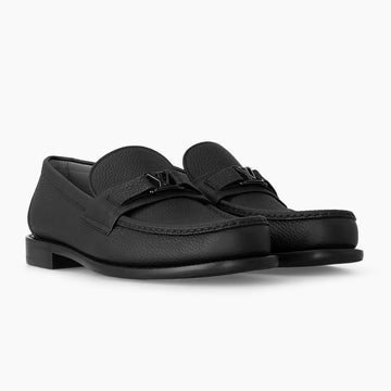 Louis Vuitton Major Loafer Grained calf leather Black