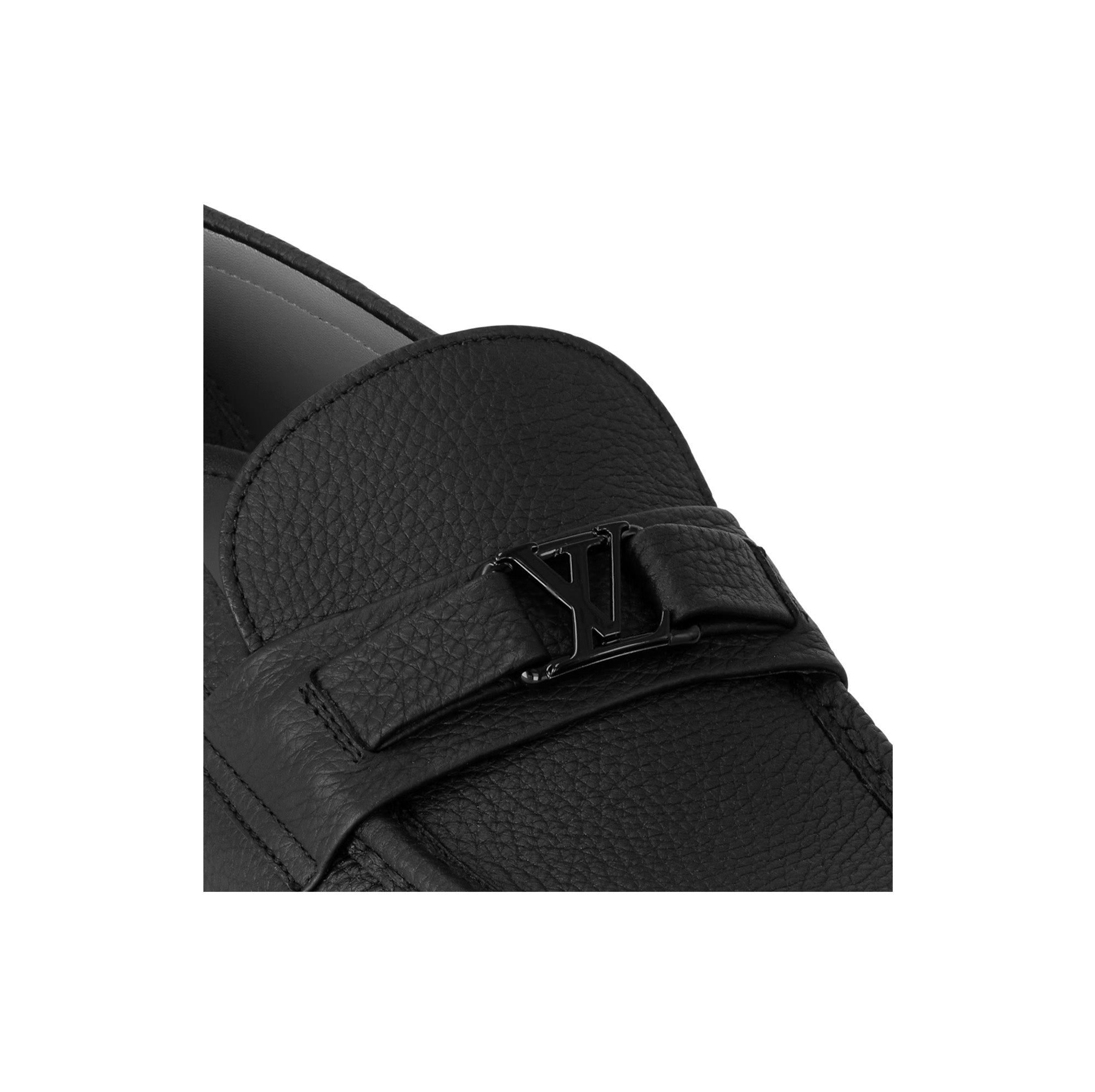 Louis Vuitton Major Loafer Grained calf leather Black
