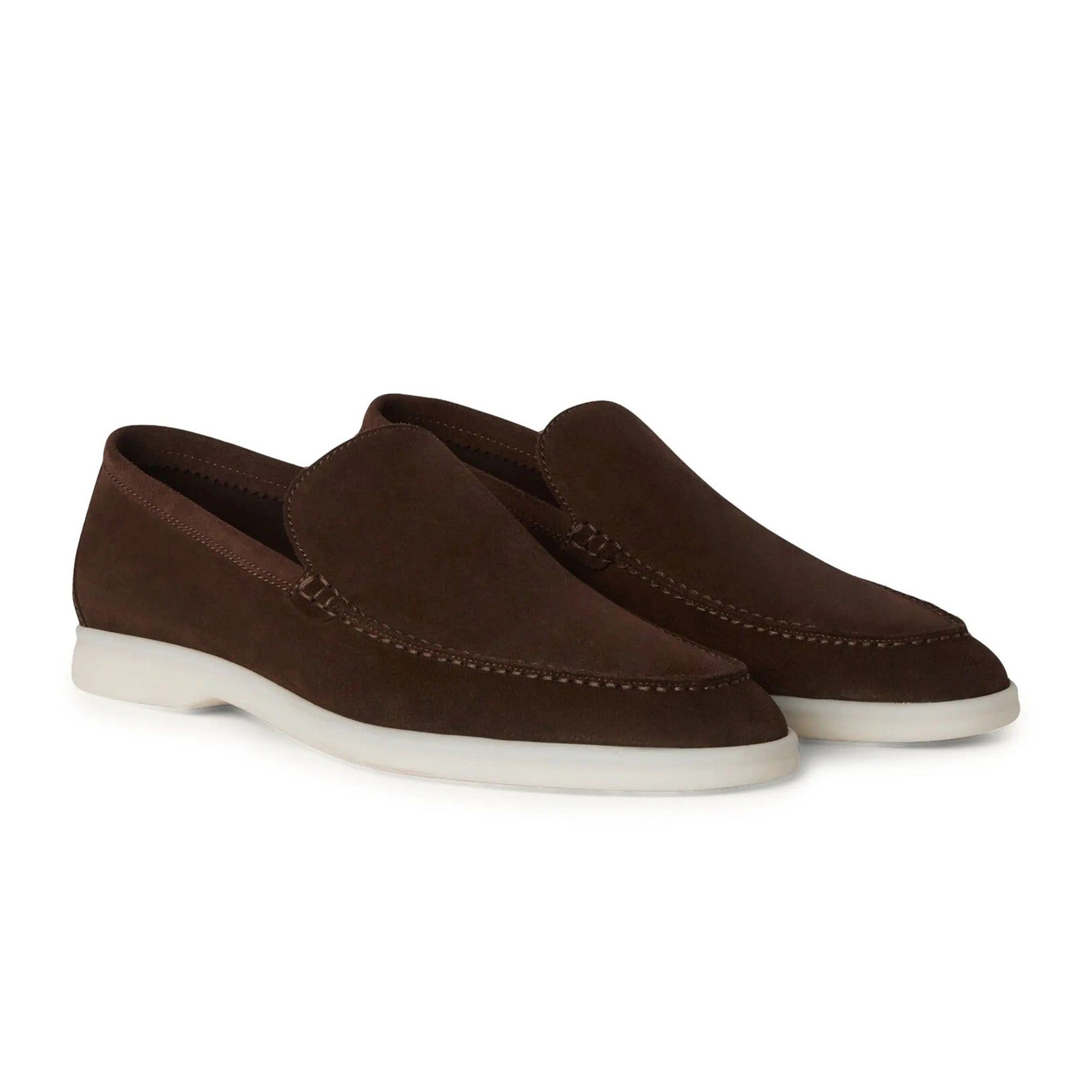 Loro Piana Summer Walk Chocolate Brown Loafer