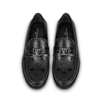 Louis Vuitton Major Loafer Printed - Black
