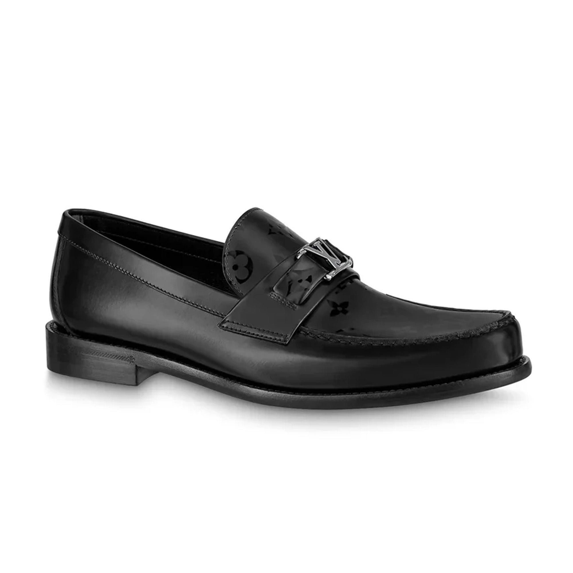 Louis Vuitton Major Loafer Printed - Black