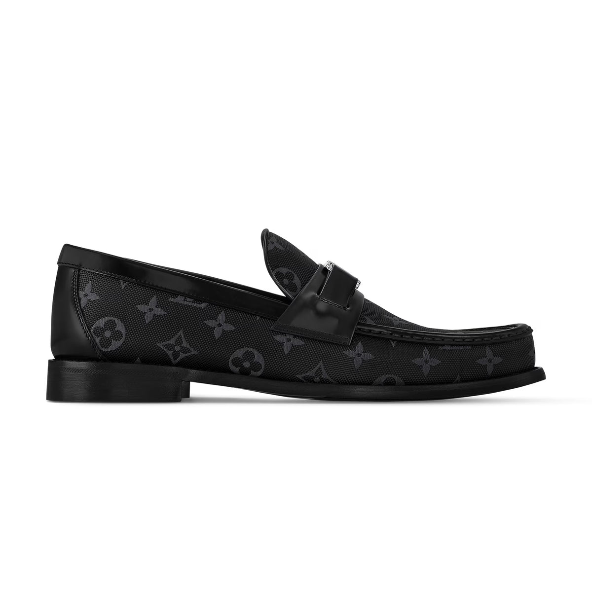 L.V Monogram Jacquard Loafer - Black