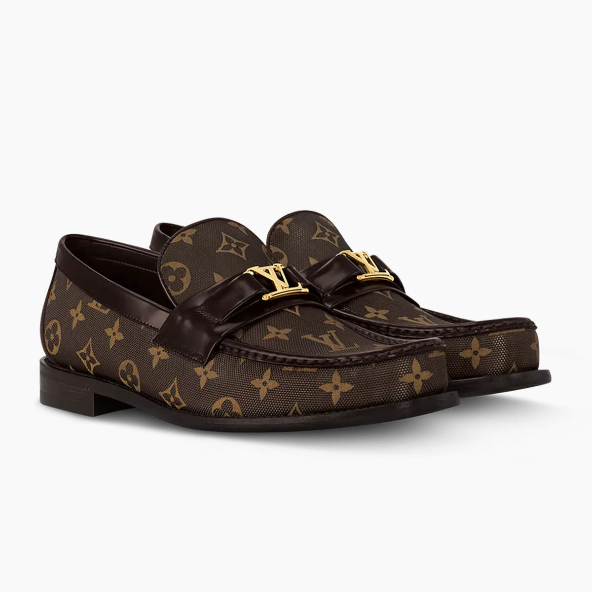Louis Vuitton  Monogram Jacquard Loafer -  Brown