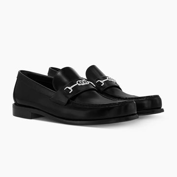 Louis Vuitton Silver Buckle Major Loafer Black (1:1)