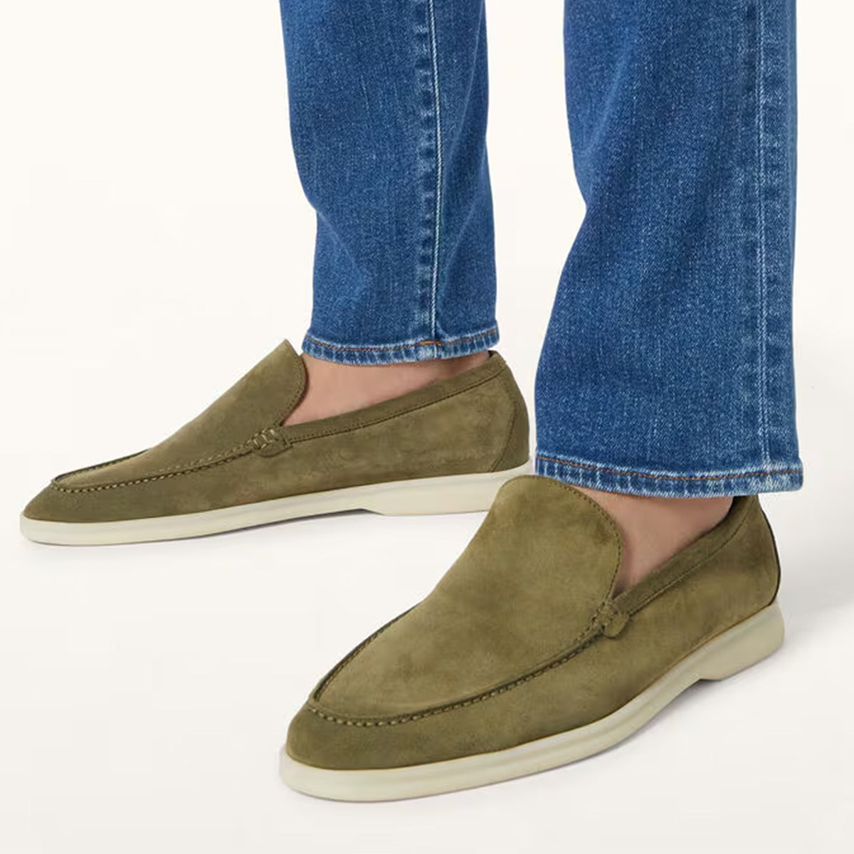 Loro Piana Summer Walk Loafer  Suede (Murano Green)