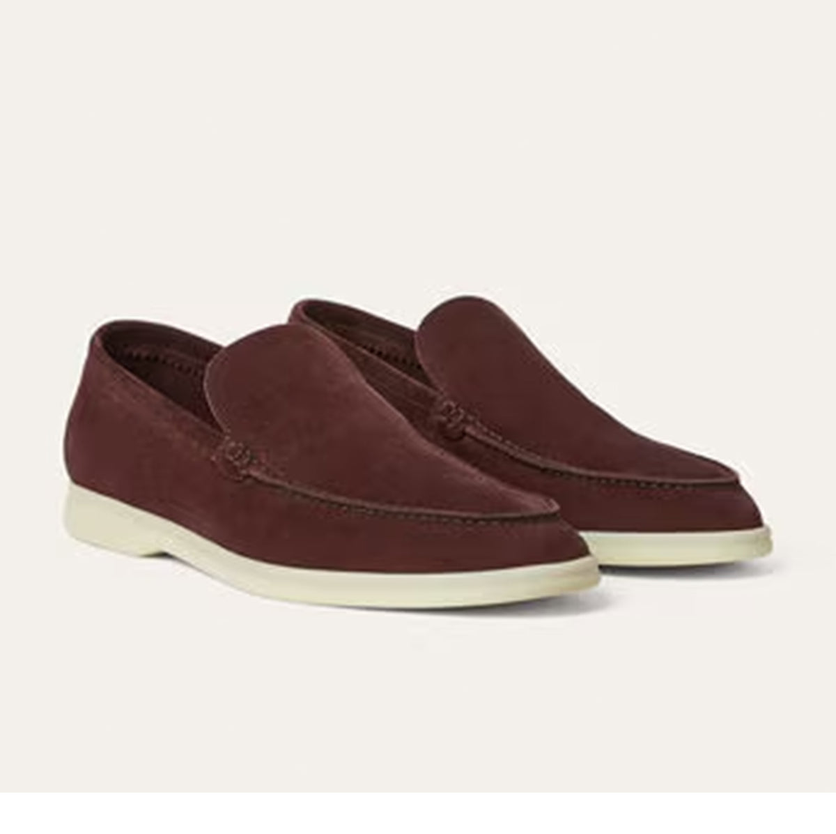 Loro Piana Summer Walk Very Dark Maroon Loafer