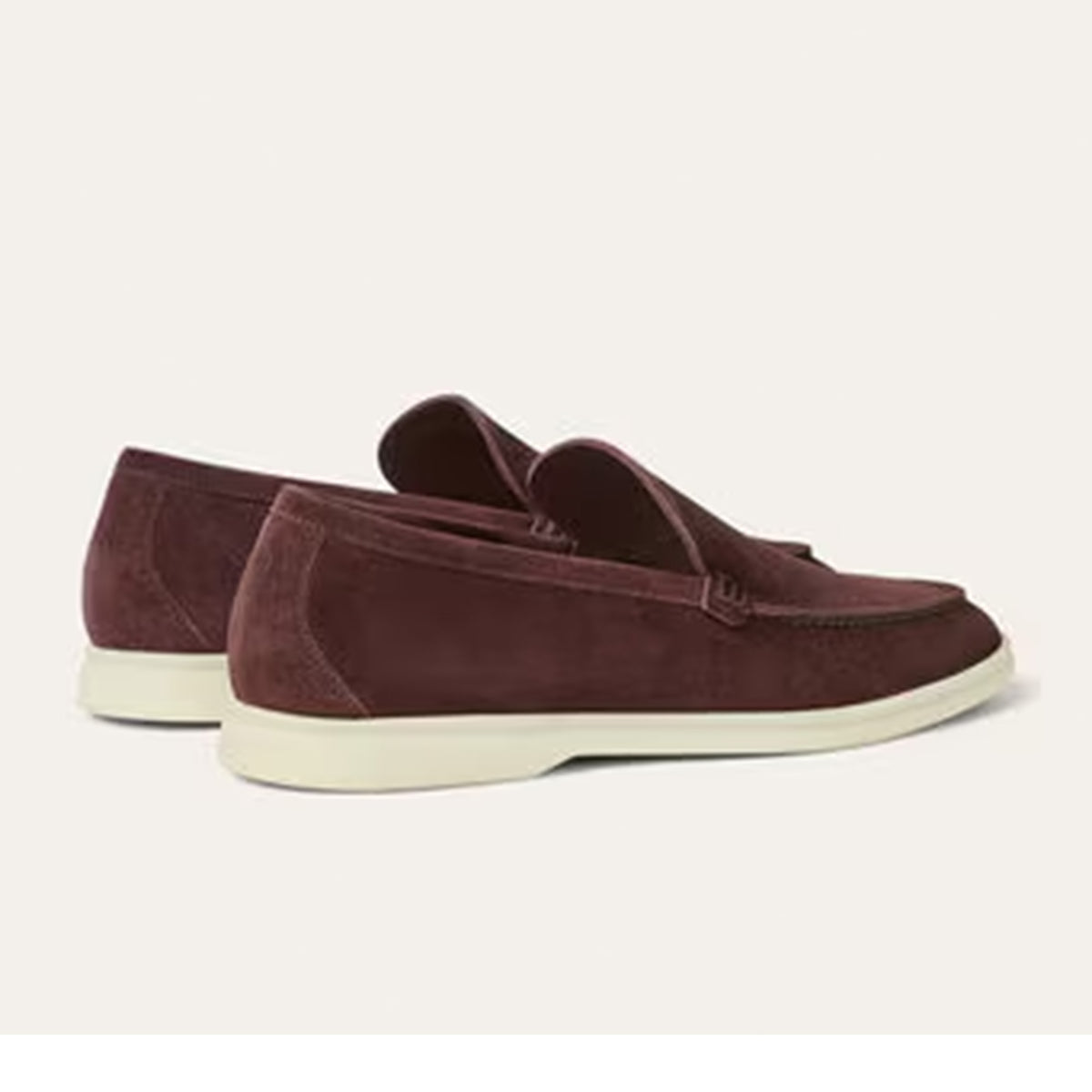 Loro Piana Summer Walk Very Dark Maroon Loafer