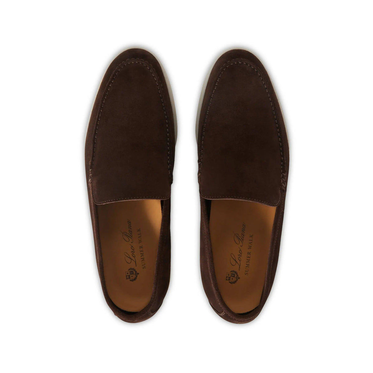 Loro Piana Summer Walk Chocolate Brown Loafer