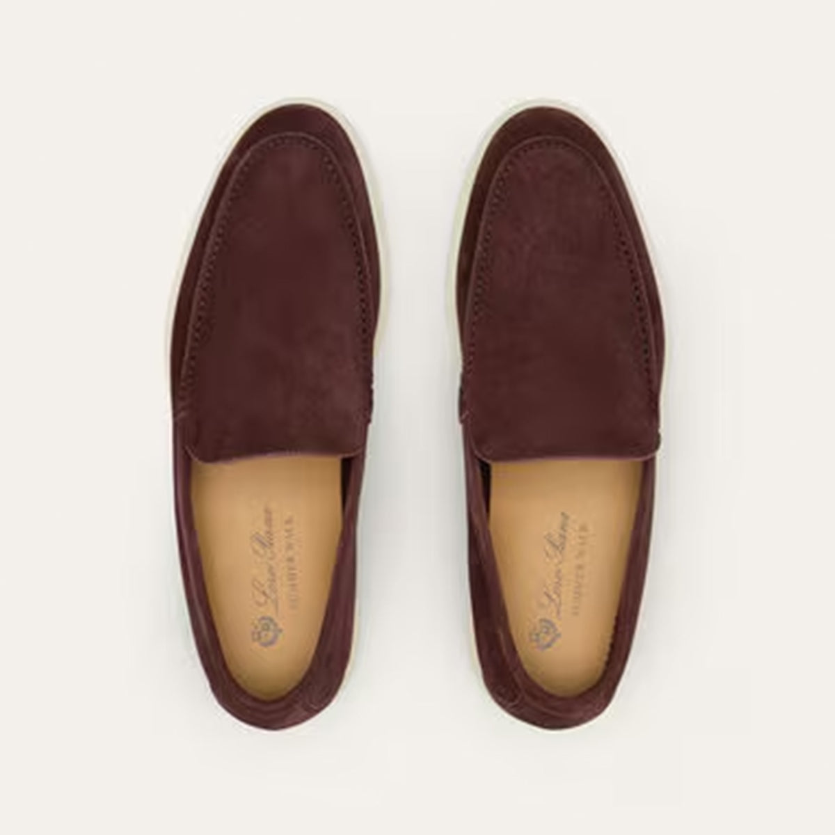 Loro Piana Summer Walk Very Dark Maroon Loafer