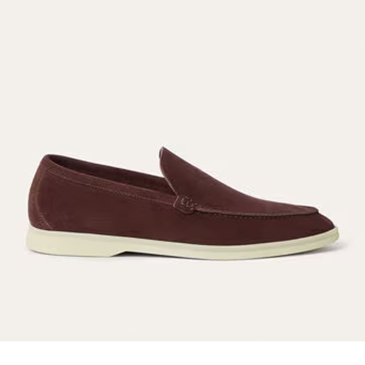 Loro Piana Summer Walk Very Dark Maroon Loafer
