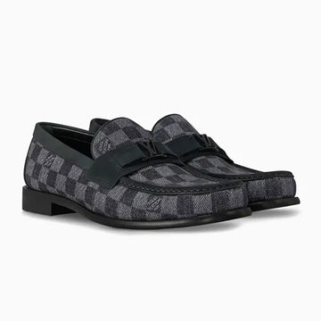 Louis Vuitton Major Loafers Check ( Black)