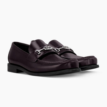 L.V Bordeaux Buckle Major Loafer