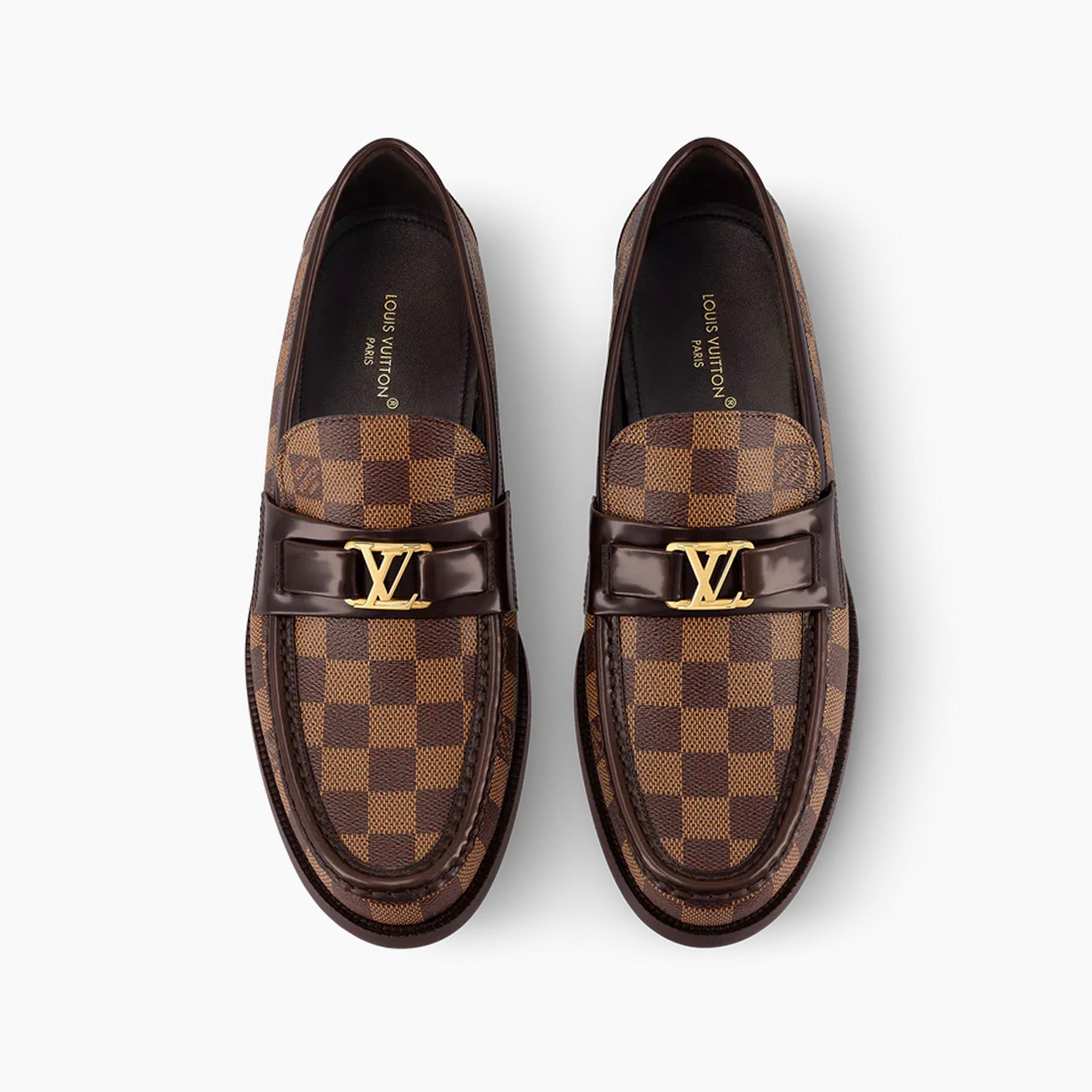 Louis Vuitton Checkered Major Loafer - Brown