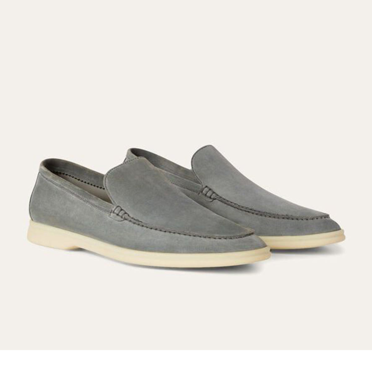 Loro Piana  Summer Walk Grey Loafer