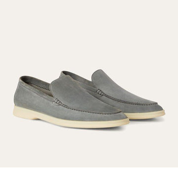 Loro Piana  Summer Walk Grey Loafer